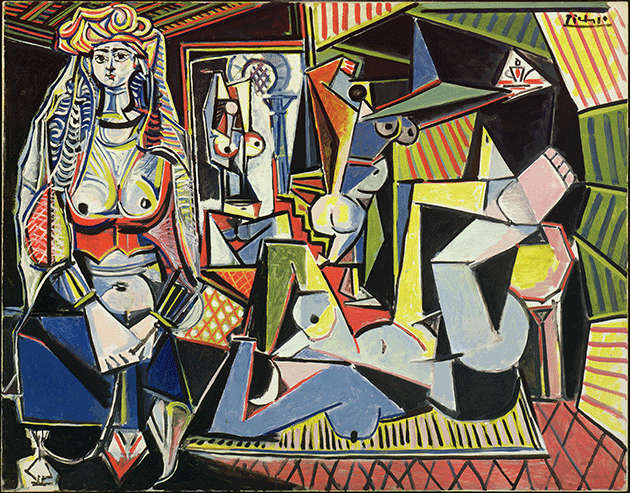 Pablo Picasso, Les femmes d'Alger (Version 'O'), 1955, Private Collection. Image: Bridgeman Images, Artwork: © Succession Picasso / DACS, London 2022  Pablo Picasso, Les femmes d'Alger (Version 'O'), 1955, © Succession Picasso/DACS, London 2022 / Bridgeman Images
